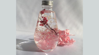 ティアードロップボトム [ピンク] ～プレゼントに最適　癒しのお花～「ハーバリウムフラワー」